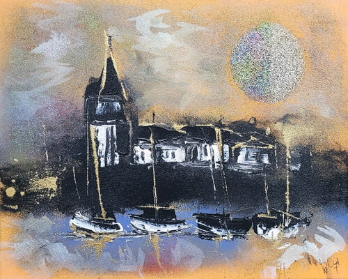 Passe muraille des temps de Muriel Cayet, Pintura a la venta en Singulart