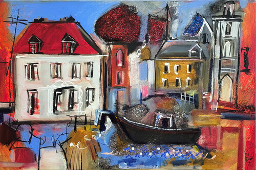 Au chevet du temps von Muriel Cayet, Malerei kaufen auf Singulart