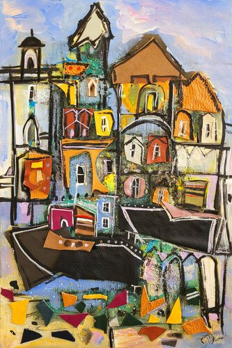 Avant-plan maritime di Muriel Cayet, Pittura in vendita su Singulart