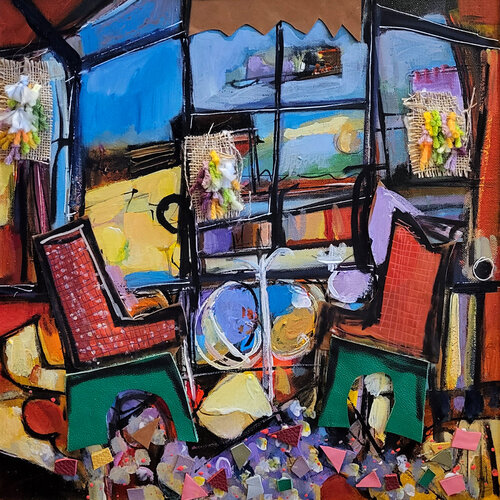 Rêveries sans distance di Muriel Cayet, Pittura in vendita su Singulart