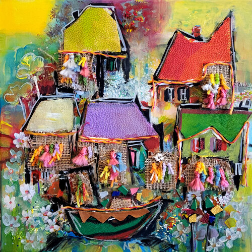 Réjouissance balnéaire van Muriel Cayet, Schilderij te koop op Singulart