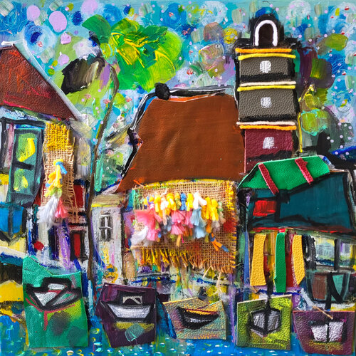 Havre d'abondance di Muriel Cayet, Pittura in vendita su Singulart