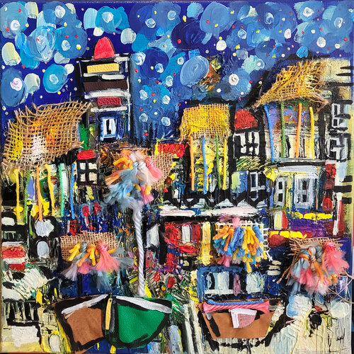 Vibrance d'un tableau de compagnie van Muriel Cayet, Schilderij te koop op Singulart