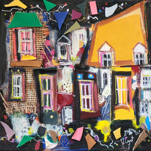 Toits en variance van Muriel Cayet, Schilderij te koop op Singulart