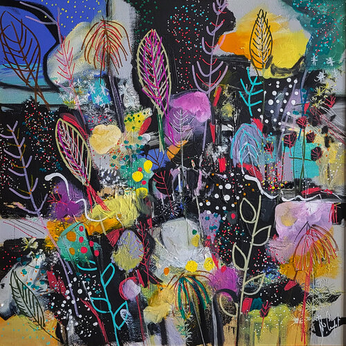 Jardin d'horizon di Muriel Cayet, Pittura in vendita su Singulart