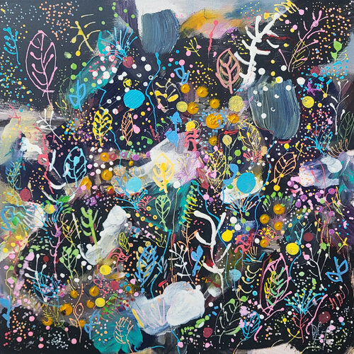 La vie nocturne des couleurs by Muriel Cayet, Painting for Sale on Singulart