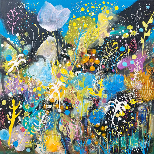 La fleur blanche van Muriel Cayet, Schilderij te koop op Singulart