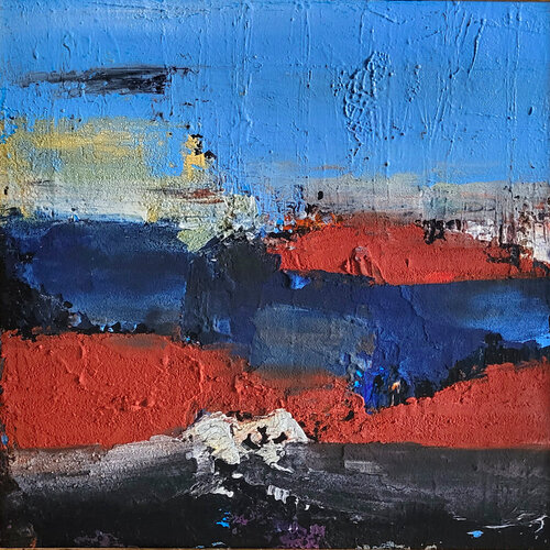 Les Sables Rouges - Exclusivité Singulart von Muriel Cayet, Malerei kaufen auf Singulart