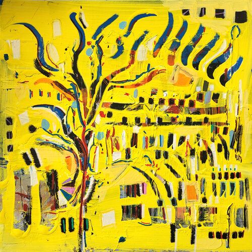 L'arbre aux livres von Muriel Cayet, Malerei kaufen auf Singulart