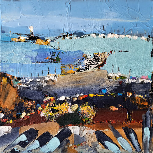 Sur la route du temps von Muriel Cayet, Malerei kaufen auf Singulart