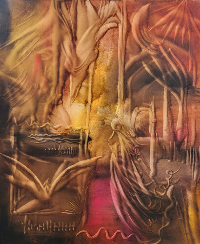 Le fou de Bassan van Muriel Cayet, Schilderij te koop op Singulart