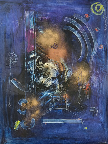 Une histoire d'œuf lumineux di Muriel Cayet, Pittura in vendita su Singulart