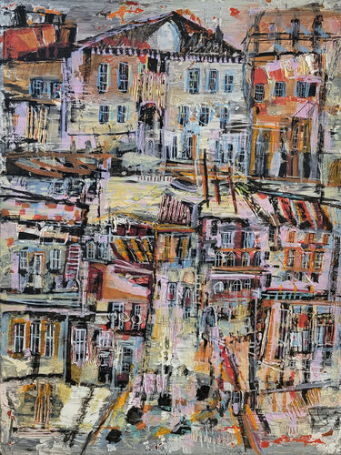 Ville de mémoire by Muriel Cayet, Painting for Sale on Singulart