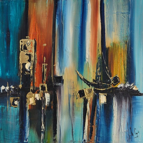 Sauvetage en mer di Muriel Cayet, Pittura in vendita su Singulart