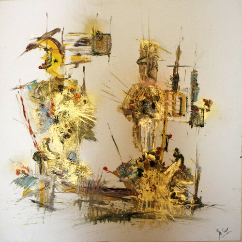 Les musiciens von Muriel Cayet, Malerei kaufen auf Singulart