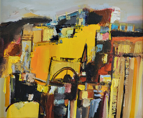 Au hasard du bâti van Muriel Cayet, Schilderij te koop op Singulart