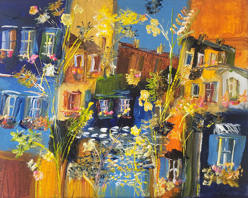 Chaque lieu a son temps par Muriel Cayet, Peinture en vente sur Singulart