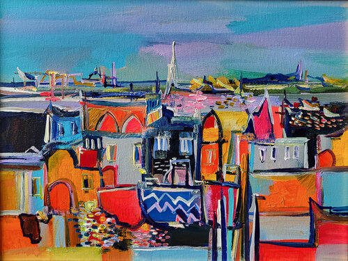 Paysage-Bijou van Muriel Cayet, Schilderij te koop op Singulart