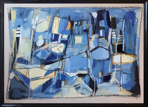 Blue boat Muriel Cayet