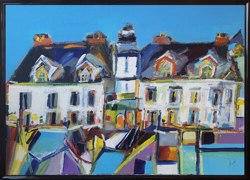 Quartier de quais by Muriel Cayet, Painting for Sale on Singulart
