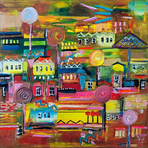 Paysage tissé serré - Exclusivité Singulart Muriel Cayet