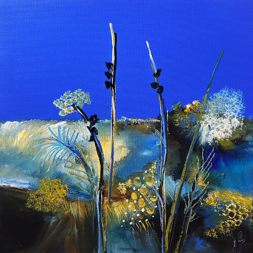 Les biens du ciel by Muriel Cayet, 油畫 for Sale on Singulart