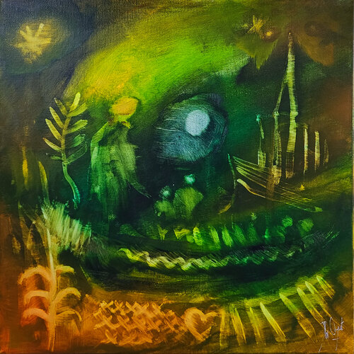 Le rêve éveillé d'Augustin de Muriel Cayet, Pintura a la venta en Singulart