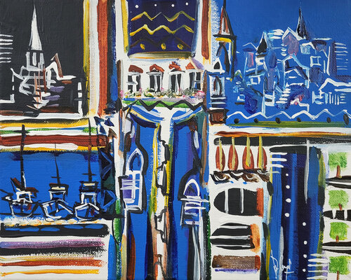 Balnéaire Couture II von Muriel Cayet, Malerei kaufen auf Singulart