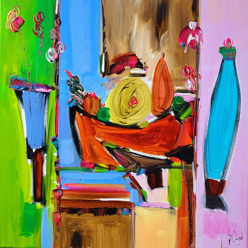 Un voyage en intérieur par Muriel Cayet, Peinture en vente sur Singulart