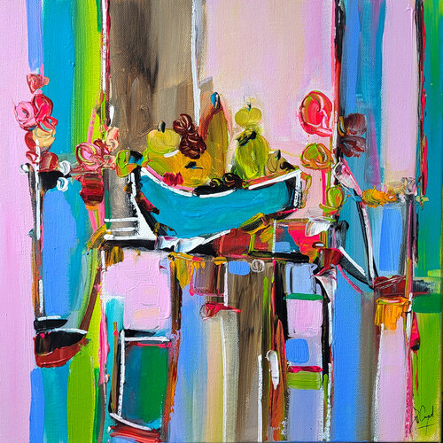 Still Life in full colours von Muriel Cayet, Malerei kaufen auf Singulart