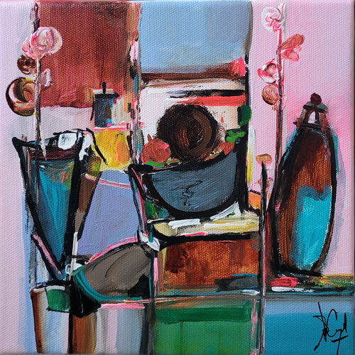 Pelveto da fruktoj - En exclusivité sur Singulart von Muriel Cayet, Malerei kaufen auf Singulart