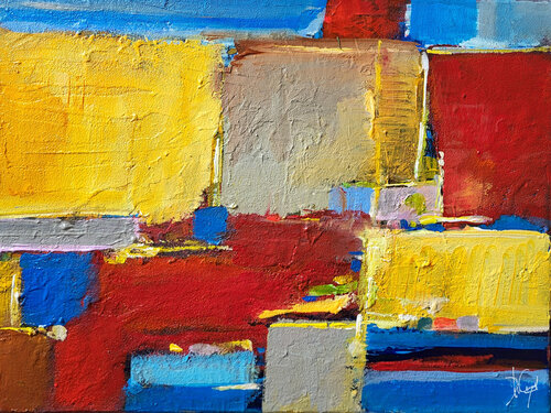 Jeu de construction de Muriel Cayet, Pintura a la venta en Singulart