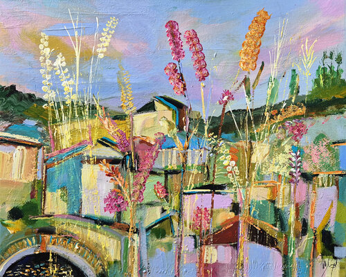 Un espoir de renouveau di Muriel Cayet, Pittura in vendita su Singulart