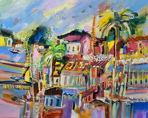 Un lieu oublié du temps di Muriel Cayet, Pittura in vendita su Singulart