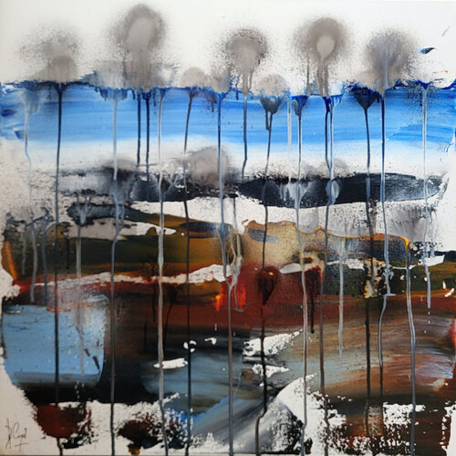 Pays de bois- En exclusivité sur SINGULART di Muriel Cayet, Pittura in vendita su Singulart
