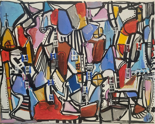 Tout est à disposition di Muriel Cayet, Pittura in vendita su Singulart