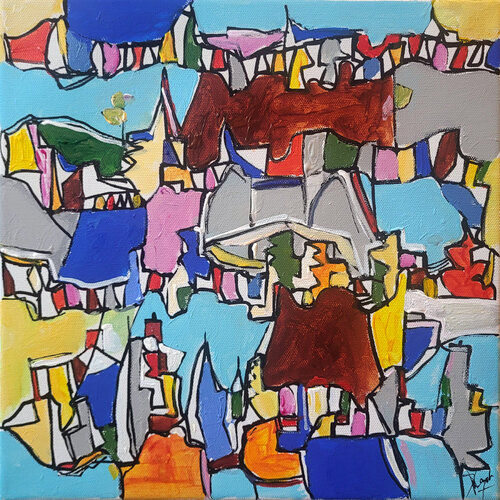 Hasard du présent van Muriel Cayet, Schilderij te koop op Singulart