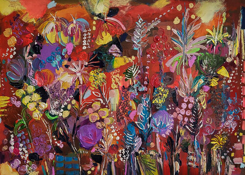 L'automne est là - En exclusivité sur SINGULART di Muriel Cayet, Pittura in vendita su Singulart