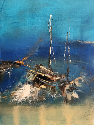 Un imaginaire sans guide di Muriel Cayet, Pittura in vendita su Singulart