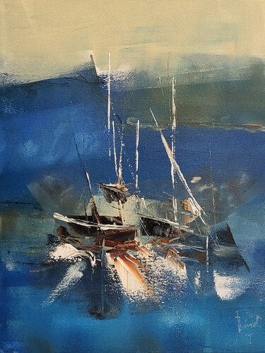 La vie est une villégiature di Muriel Cayet, Pittura in vendita su Singulart