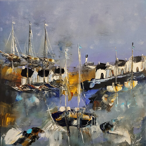 Une source cachée en son cœur di Muriel Cayet, Pittura in vendita su Singulart