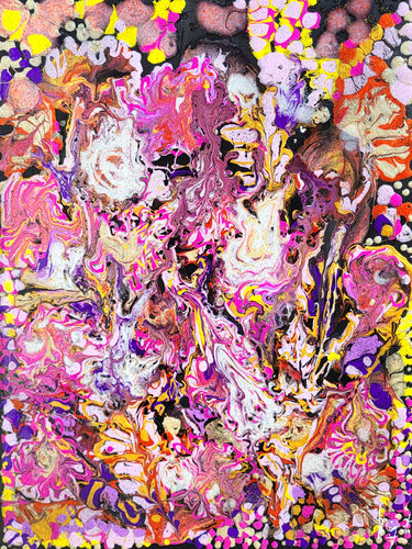 Pink blob - En exclusivité sur SINGULART von Muriel Cayet, Malerei kaufen auf Singulart