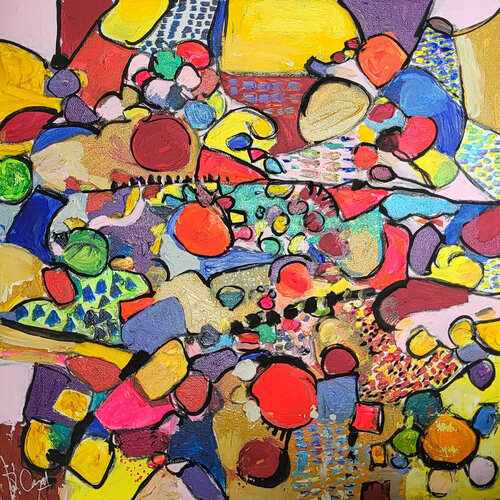 Essaim d'esprit / En exclusivité sur SINGULART von Muriel Cayet, Malerei kaufen auf Singulart