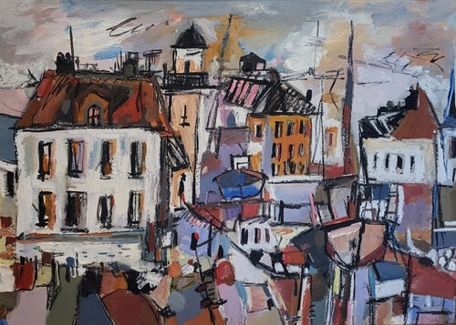 Accueillir l'ouest  - En exclusivité sur SINGULART de Muriel Cayet, Pintura a la venta en Singulart