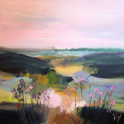 Une lande de promenade von Muriel Cayet, Malerei kaufen auf Singulart