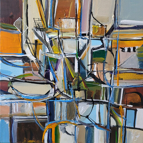 Un paysage sans hasard di Muriel Cayet, Pittura in vendita su Singulart