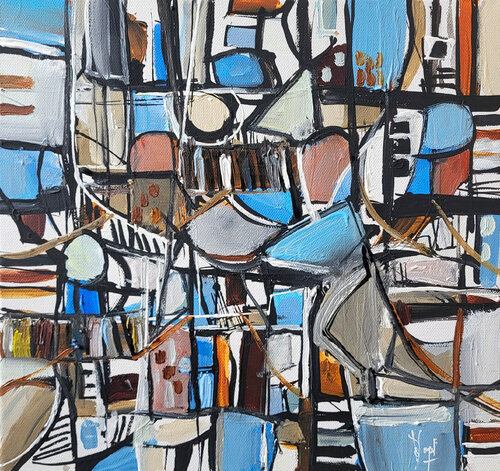 A travers les mers et les terres by Muriel Cayet, Painting for Sale on Singulart
