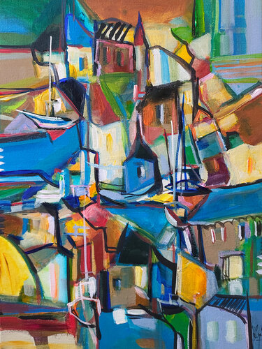 Et que la couleur sonne van Muriel Cayet, Schilderij te koop op Singulart