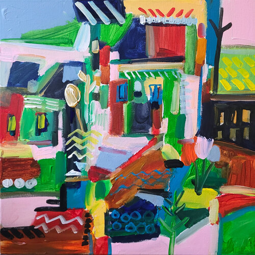 L'ordinaire de la peinture van Muriel Cayet, Schilderij te koop op Singulart