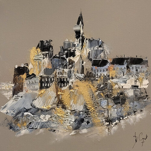 La cité-merveille - En exclusivité sur SINGULART von Muriel Cayet, Malerei kaufen auf Singulart